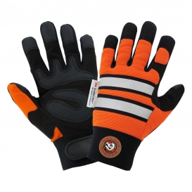 Global Glove HR9000VIS Hot Rod Gloves High-Visibility Performance Sports Mechanics Gloves
