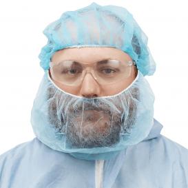 Global Glove NW-PPBR18 FrogWear Polypropylene Disposable Beard Covers - Blue