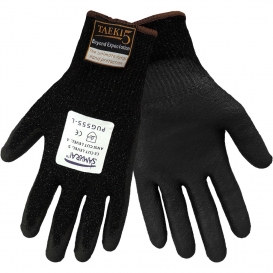 Global Glove PUG555 Samurai Gloves - Taeki5 Liner - Black PU Dipped Palm