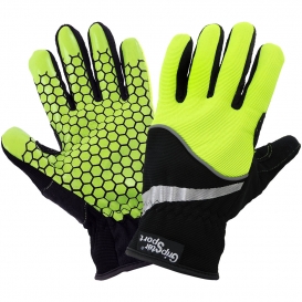 Global Glove SG8600 Gripster Sport High Visibility Silicone Palm Drivers Gloves