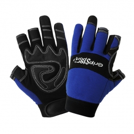 Global Glove SG9001NF Gripster Sport Spandex/Synthetic Leather Fingerless Gloves