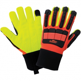 Global Glove SG9954 Vise Gripster High Visibility Impact Resistant Gloves