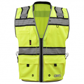 GSS Safety 1511 Type R Class 2 ONYX Surveyor Safety Vest - Yellow/Lime