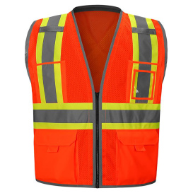 GSS Safety 1612 Type R Class 2 Hype-Lite X-Back Safety Vest - Orange