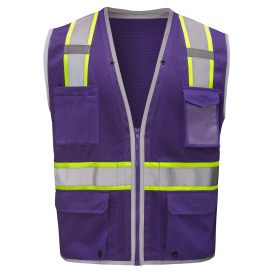 GSS Safety 1717 Enhanced Visibility Hype-Lite Heavy Duty Safety Vest - Purple