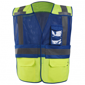 GSS Safety 1813 Type P Class 2 Adjustable Breakaway Public Safety Vest - Blue