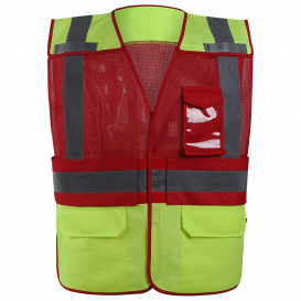 GSS Safety 1814 Type P Class 2 Adjustable Breakaway Public Safety Vest - Red