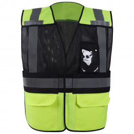 GSS 1715 Hype-Lite Heavy Duty Black Safety Vest