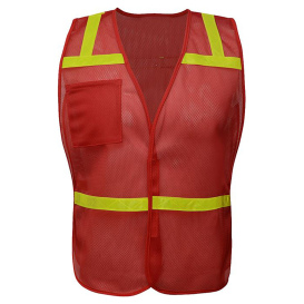 GSS Safety 3124 Non-ANSI Enhanced Safety Vest - Red