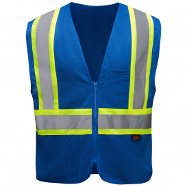 GSS Safety 3133 Non-ANSI Enhanced Visibility Multi-Color Safety Vest - Blue