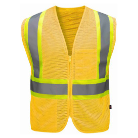 GSS Safety 3141 Non-ANSI Enhanced Visibility Multi-Color Safety Vest - Yellow