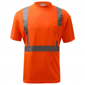 GSS Safety 5002 Type R Class 2 Moisture Wicking Safety Shirt - Orange