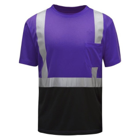 GSS Safety 5127 Non-ANSI Mult-Color Safety Shirt - Purple w/ Black Bottom