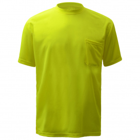 GSS Safety 5501 Non-ANSI Moisture Wicking Safety Shirt - Yellow/Lime