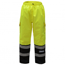 GSS Safety 6711 Class E ONYX Teflon Coated Safety Pants - Yellow/Lime