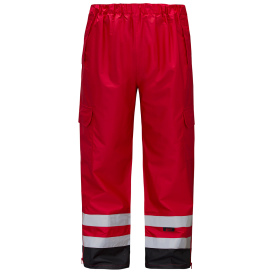 GSS Safety 6814 Non-ANSI Premium Multi-Color Rain Pants - Red