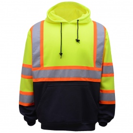 GSS Safety 7005 Class 3 Two-Tone Pullover Safety Sweatshirt - Yellow/Lime