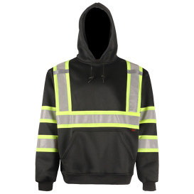 GSS Safety 7007 Non-ANSI Two-Tone Pullover Safety Sweatshirt - Black