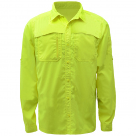 GSS Safety 7507 Non-ANSI Lightweight Rip Stop Button Down Shirt w/ SPF 50+ 