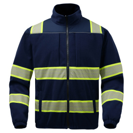 GSS Safety 7552 Non-ANSI ONYX Enhanced Visibility Fleece Full Zip Sweatshirt