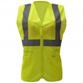 GSS Safety 7803 Type R Class 2 Ladies Safety Vest - Yellow/Lime