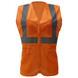 GSS Safety 7804 Type R Class 2 Ladies Safety Vest - Orange