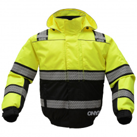 GSS Safety 8511 Type R Class 3 ONYX 3-in-1 Bomber Jacket - Yellow/Lime