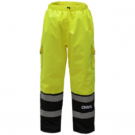 GSS Safety 8711 Class E ONYX Insulated Rip-Stop Winter Pants - Yellow/Lime