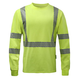 GSS 9521 Type R Class 3 Eco-Unifi Long Sleeve Safety Shirt