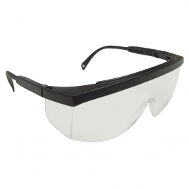 Radians GX0111ID Galaxy Safety Glasses - Black Frame - Clear Anti-Fog Lens