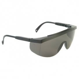 Radians Galaxy Safety Glasses - Black Frame - Smoke Anti-Fog Lens