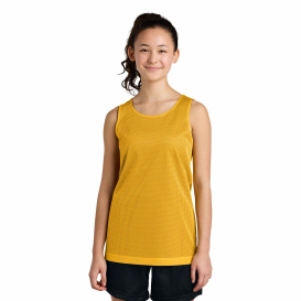 Sport-Tek YST5000 Youth PosiCharge Reversible Mesh Tank - Gold/Black