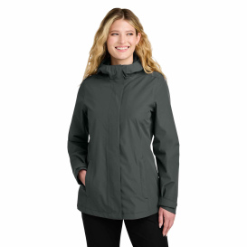 Port Authority L714 Ladies C-FREE Rain Jacket - Grey Steel