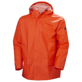  Helly Hansen 70129 Mandal Waterproof PVC Rain Jacket - Dark Orange
