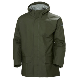  Helly Hansen 70129 Mandal Waterproof PVC Rain Jacket - Army Green