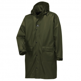 Helly Hansen 70149 Impertech Long Rain Jacket - Green Brown