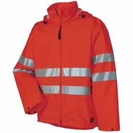 Helly Hansen 70260 Narvik Type R Class 3 PU Rain Jacket - Hi-Vis Orange