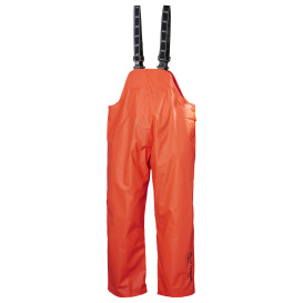 Helly Hansen 70529 Mandal Waterproof PVC Rain Bib Pants - Dark Orange