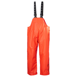 Helly Hansen 70529 Mandal Waterproof PVC Rain Bib Pants - Dark Orange