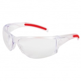 MCR Safety HK110AF HK1 Safety Glasses - Clear Temples - Clear Anti-Fog Lens