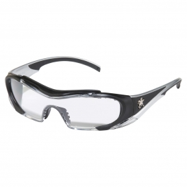 MCR Safety HL110AF HL1 Safety Glasses - Black Frame - Clear Anti-Fog Lens