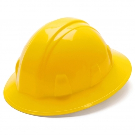 7 Pyramex Full Brim Style 6 Point Ratchet Suspension Hard Hat HP26130 Yellow for sale online 