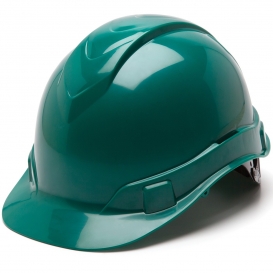 Pyramex HP46135 Ridgeline Cap Style Hard Hat - 6-Point Ratchet Suspension - Green