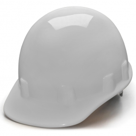 Pyramex HPS14110 Sleek Shell Cap Style Hard Hat - 4-Point Ratchet Suspension - White