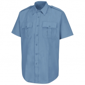 Horace Small HS1210 New Dimension Poplin Short Sleeve Shirt - Light Blue