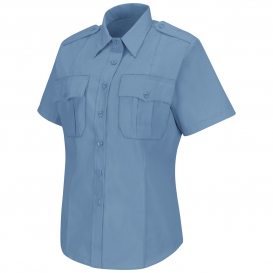 Horace Small HS1268 Women\'s New Dimension Poplin Short Sleeve Shirt - Light Blue