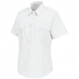 Horace Small HS1270 Women\'s New Dimension Poplin Short Sleeve Shirt - White