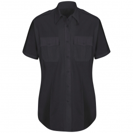 Horace Small HS1523 Women\'s New Dimension Plus Short Sleeve Poplin Shirt - Dark Navy
