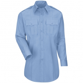 Horace Small HS1525 Women\'s New Dimension Plus Long Sleeve Poplin Shirt - Light Blue