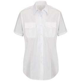 Horace Small HS1531 Women\'s New Dimension Plus Short Sleeve Poplin Shirt - White
